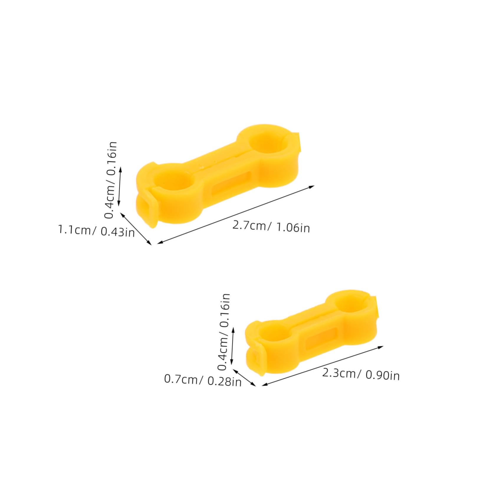 FUNOMOCYA 10pcs Bird Correction Device Bird Leg Alignment Corrector Bird Foot Rings for Splay Leg Bird Leg Rehabilitation Device Bird Leg Support Device Bird Foot Corrector Yellow