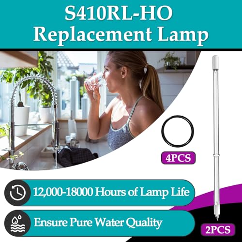 2 Pcs S410RL-HO Lámpara Compatible con VIQUA VH410 miniatura 2