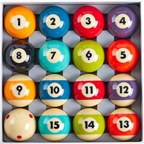 Billmart Premium Billiard Balls Pool Table Accessories 2-1/4" Regulation Size 16 Pool Balls Billiard Set | Premium, Regulation Size, Pool Balls, Billiard Set - Image 5