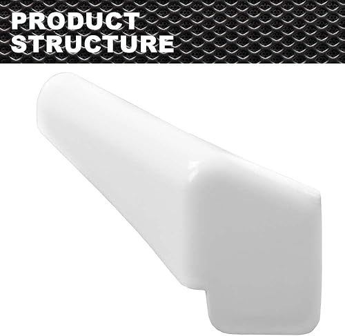 Miniatura 5 de Tapas de canalón de lluvia para autocaravana, cámper, remolque, canalón, versión larga, izquierda y derecha, caño blanco de 3 12 pulgadas de largo,