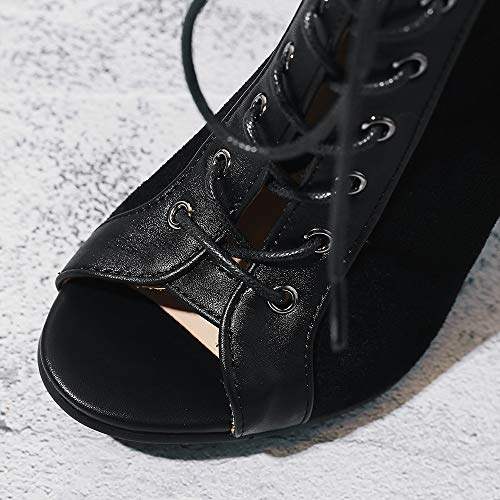 Scaoruki Women Classic Gladiator Sandals Summer Booties Breathable Mesh Sandals3