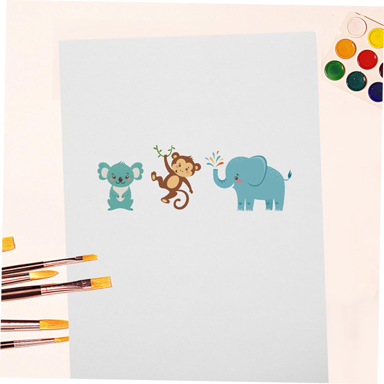HAPINARY Papier Aquarelle Blanc Papier Épais pour Garçon et Filles, 100 Feuilles pour Dessin et Peinture, Coloriage à L’école la Maison