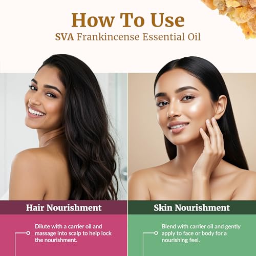 Image of SVA Organic Frankincense Essential Oil, Large Size, 16 Fl Oz (473 ml) | Frankincense Oil for Diffuser, Humidifier, Skin, Body, Perfume, Home Fragrance, Incense, Bath, Soap, Candle & DIY Projects
