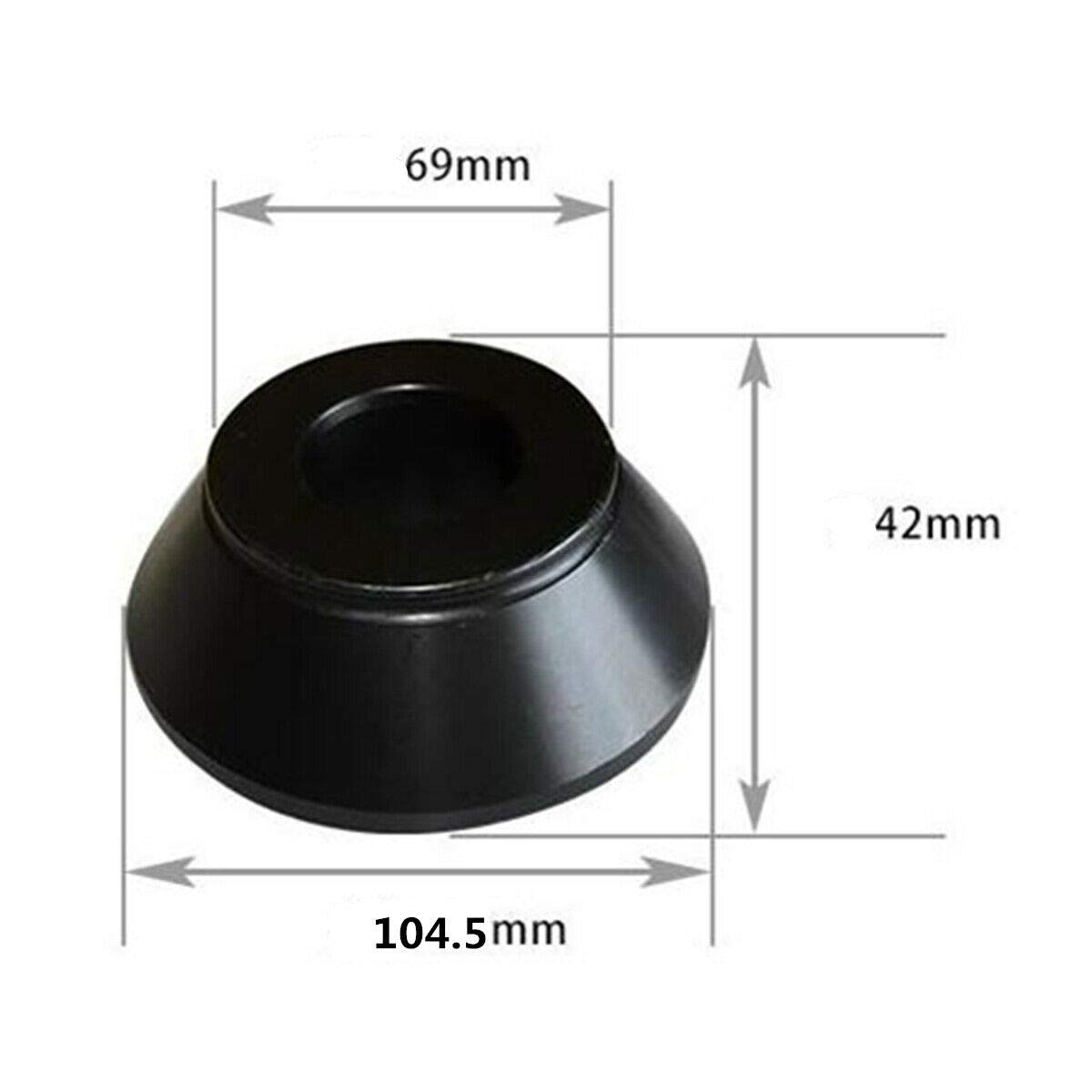 1# 2# 3# 4# Wheel Balancer Cone Kit, 62-137 mm, cono de centrado de acero al carbono # 45, cono de centrado para eje de 40 mm, equilibrador de neumáticos (negro)