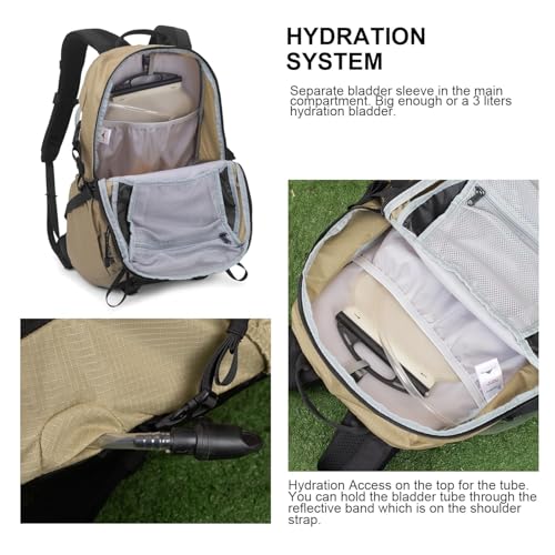Image of MOUNTAINTOP 30L Hiking Backpack,Men Women Camping Backpack,Lightweight Trekking Travel Backpacks for Climbing Skiing Cycling