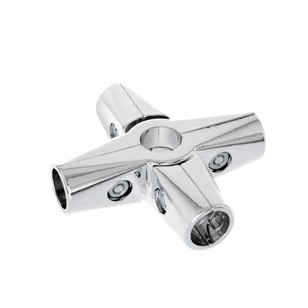 Complete Retail Solutions Ltd 32mm NEW CLOTHES GARMENT RAIL WALK IN WARDROBE CHROME TUBING HANGING RAIL SYSTEM (6 WAY CLAMP)