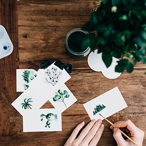 Finoly Karten Blanko Papier Pack 200 Einheiten Kleine Zettel für Botschaften 5x8 cm | Postkarten Blanko Visitenkarten, Kunsthandwerk, Studium | Kraftpapier Karten | Karteikarten Weiß