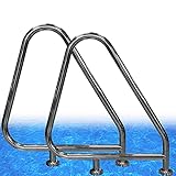 Bonito diseño curvo: fácil de agarrar por el codo. Con un diseño elegante y detalles fáciles de usar, los pasamanos para piscinas son adecuados para muchas ocasiones.
