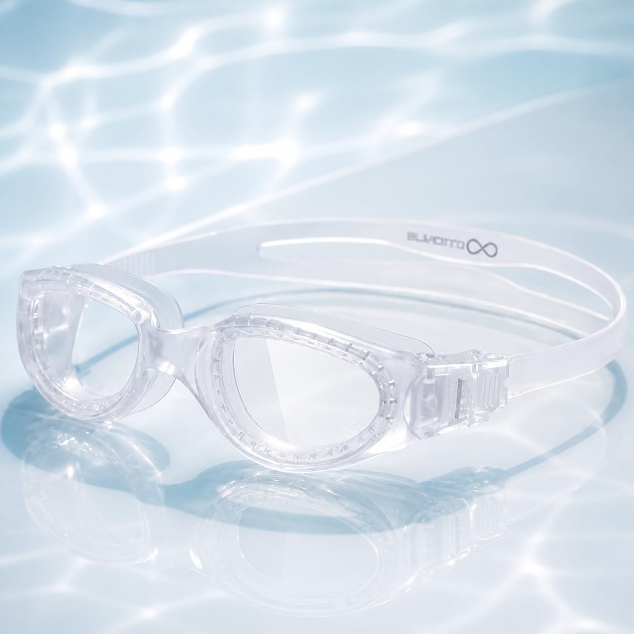 Swim Goggles for Adult, Clear No Leak Anti fog UV Swimming Goggles, Wide View Pool Goggle…