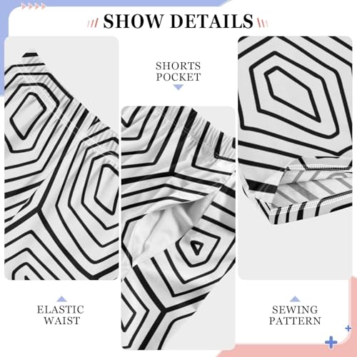 Sea Turtle Shell Boys Long Pants Soft Trousers Elastic Waist Kids Lounge Bottoms with Pockets S-XL4