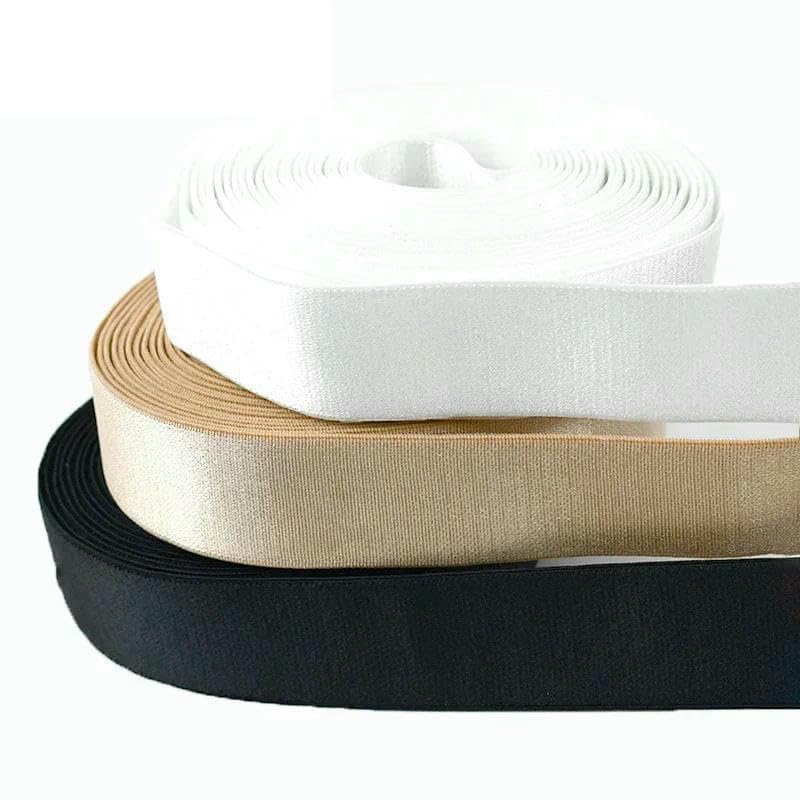 10/20/50 Meter 6–30 mm Nylon-Gummibänder für Unterwäsche, Schultergurt, BH-Gürtel, DIY-Kleidungsstück, Gummiband, Nähzubehör-Schwarz01-12 mm-50 Meter