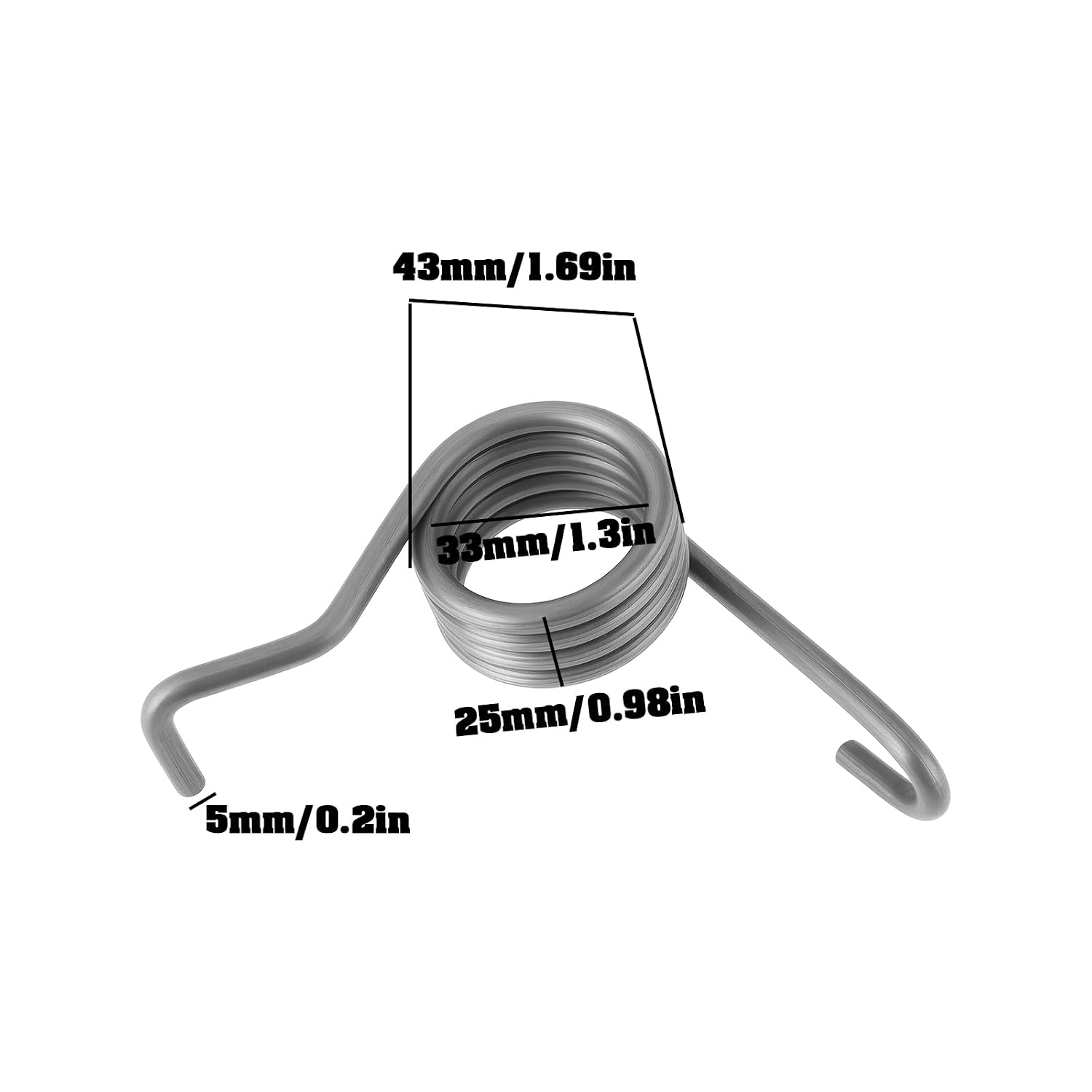 Forklifts Brake Pedal Torsion Spring 47129-26640-71 Compatible with Toyota 8 Series