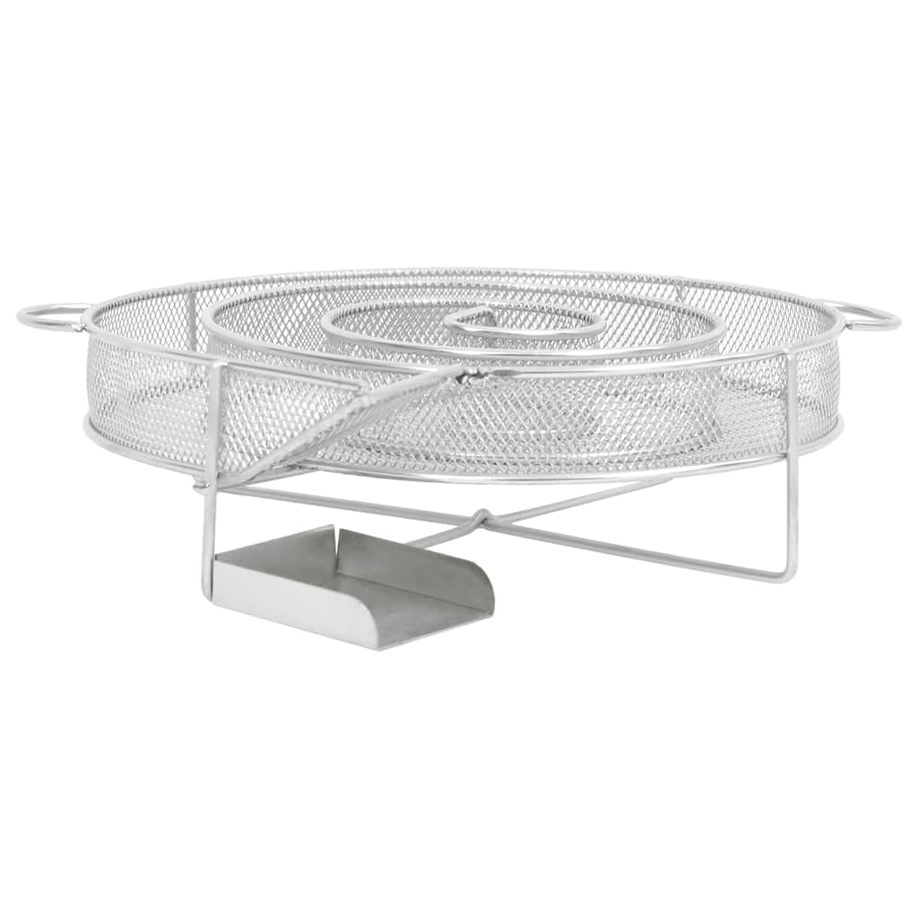 Mangloder - Generador de humo frío redondo, 19,5 cm, acero inoxidable 304, para ahumadores, pescado, carne, aves, queso, verduras, exteriores, camping, jardín, barbacoa, sabor ahumado