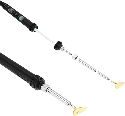 Miniatura 5 de QWORK Kit de soldadura de plástico para reparación de superficies - 80W, 110V, temperatura ajustable 392.0-896.0 F con juego completo de accesorios