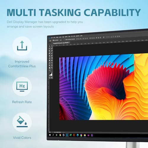 Image of Dell Pro 24 Plus P2425 Monitor - 24.07 Inch, WUXGA 1920 x1200, 16:10 Monitor, Computer Monitor Screen with DisplayPort, Type-C, and USB-C Cables - 1 Pack (New)