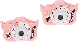 Totority 2Pcs Câmera De Desenho Animado Infantil Mini Presentes Filmadora Infantil Câmera Infantil 12 Dias De Para Crianças 6-8 Câmera De Gato De Desenho Animado Abs