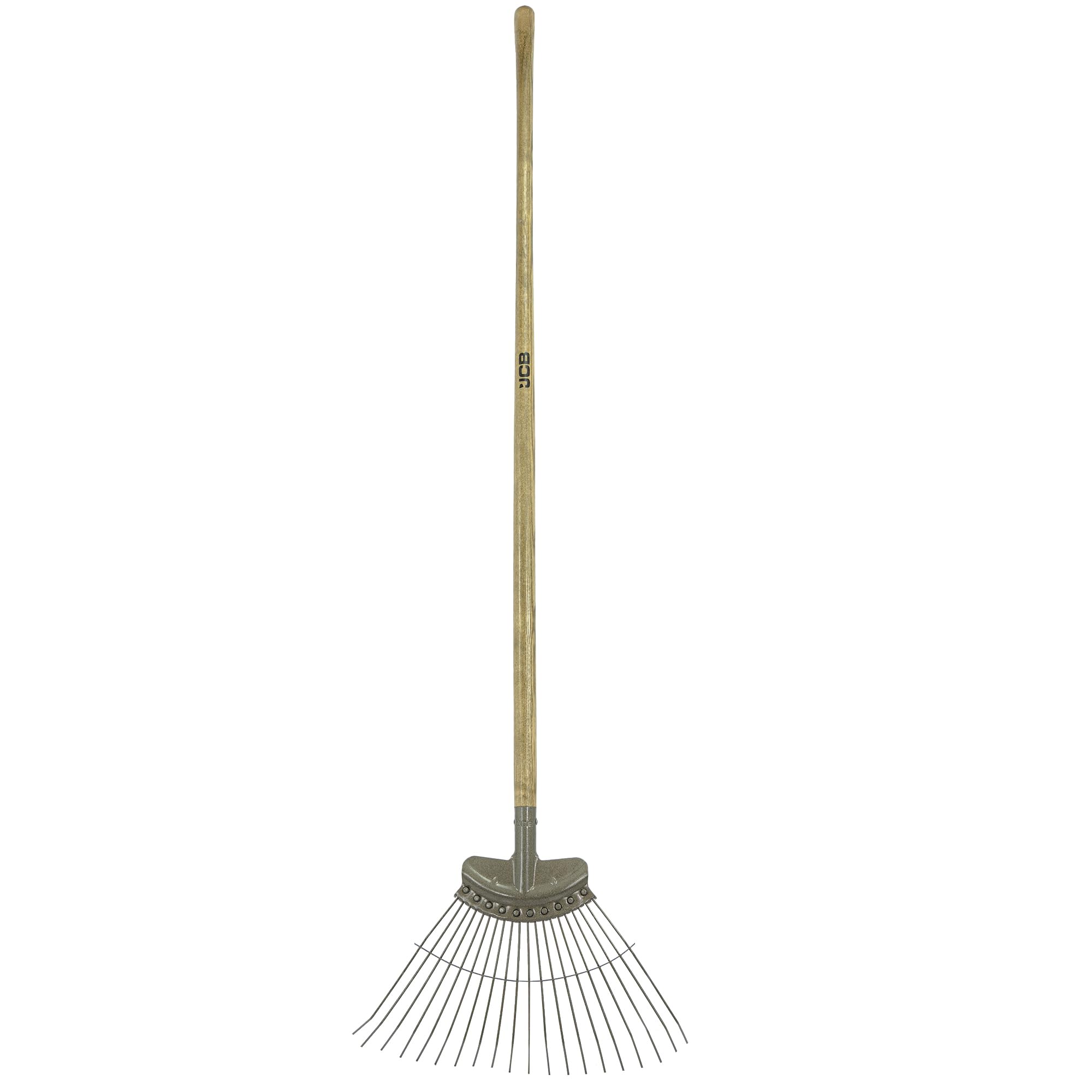JCB 20 Teeth Heritage Lawn Rake 520mm x 150mm carbon steel blade and Ash Handle
