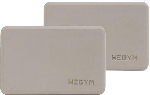 WeGym Yoga blocks with Anti-Slip, Comfortable Grip, Sturdy Sides for Secure Workouts at Home, for Yoga, and Pilate Training