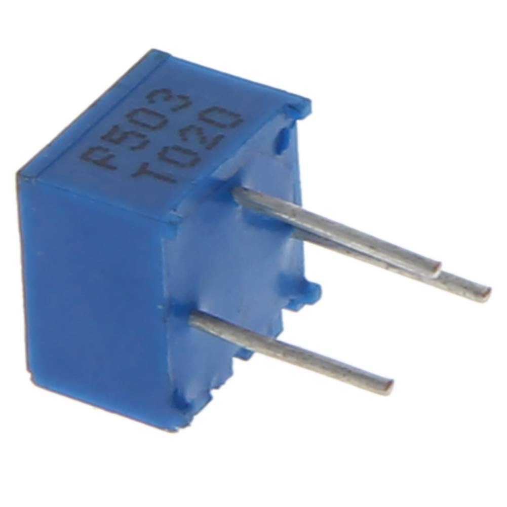 Heyiarbeit 50K Ohm 3362P-503 Trimmer Potentiometer 3 Pins Carbon Film Variable Potentiometer for Printed Circuit Boards Televisions Induction Cookers 10pcs