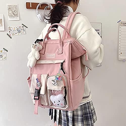 Miniatura 9 de GGOOB Kawaii Backpack with Kawaii Pin and Accessories Backpack Cute Aesthetic Backpack Cute Kawaii Backpack for School