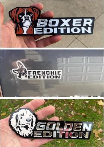 Image of Car Emblem: Dog Car Badge Laser Cutting Emblem Cool Decals Trucks German Shepherd Badge Corgi Edition Doodle Golden Retriever Vehicles Dachshund Addition Rottweiler (Rottie)