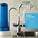 Ecosoft Countertop Water Filter System for Faucet Mount with Extra Filtration Cartridge - Blue