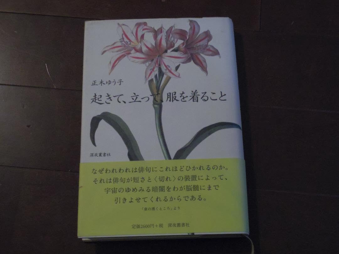 Amazon.co.jp: 起きて、立って、服を着ること―俳論集 (日本語) 単行本