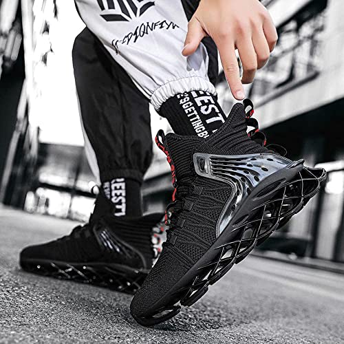 Image of Hello MrLin Men's Running Shoes Non Slip Athletic Tennis Walking Blade Type Sneakers Hip Hop