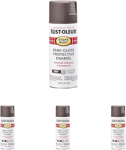 Vista 120 de Rust-Oleum 7776830 - Pintura en aerosol para prevención del óxido, 12 onzas, negro plano