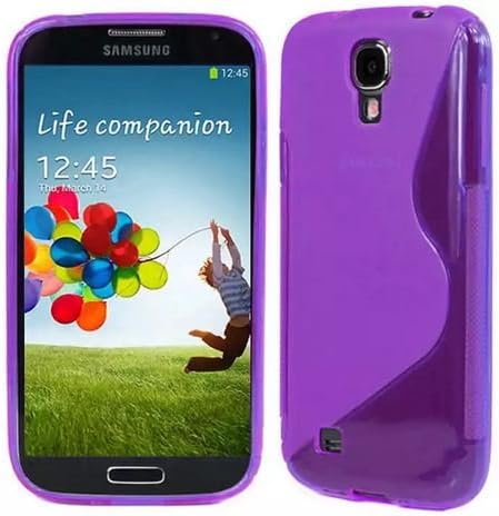 Galaxy S4 Case, Galaxy S4 Cases- [2 Pack] Compatible with Samsung Galaxy S4 SIV S IV i9500 s4 case- Soft Jelly Case Shell Cover Skin Cases by Cable and Case - Purple Galaxy S4 Case