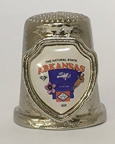 Souvenir Thimble - Arkansas - AR