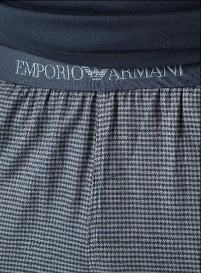 Emporio Armani Men's Yarn Dyed Cotton Long Pajamas2