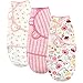 Touched by Nature Unisex Baby Organic Cotton Swaddle Wraps, Botanical, 0-3 Months