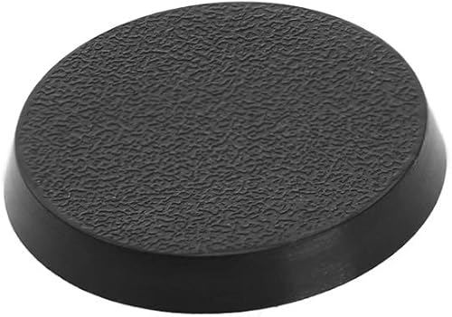 Miniatura 4 de Evemodel MB325 40 bases redondas de plástico modelo 0.984 in o 0.98 pulgadas para juegos en miniatura o juegos de mesa de juegos de guerra