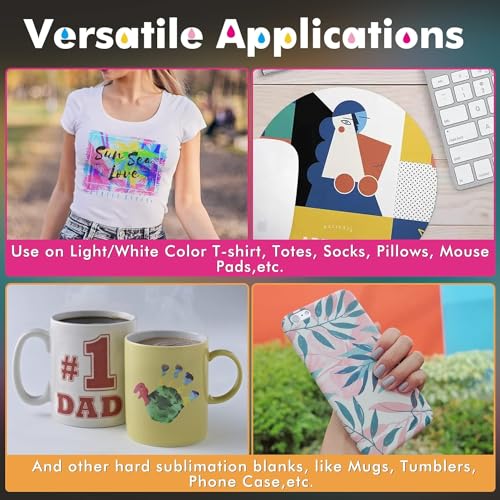 A-SUB 600 ml Sublimationstinte Nachfüller für Epson-Drucker, einfaches Befüllen für EcoTank-Drucker der Serie ET1800 ET2700 ET2800 ET3700 ET3800 ET4700 ET4800 ET5800 ET14100 ET16100 ET16600