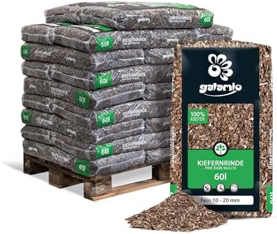 GALAMIO Kiefernrinde Kiefernmulch Rindenmulch Rinde Mulch Garten Dekor