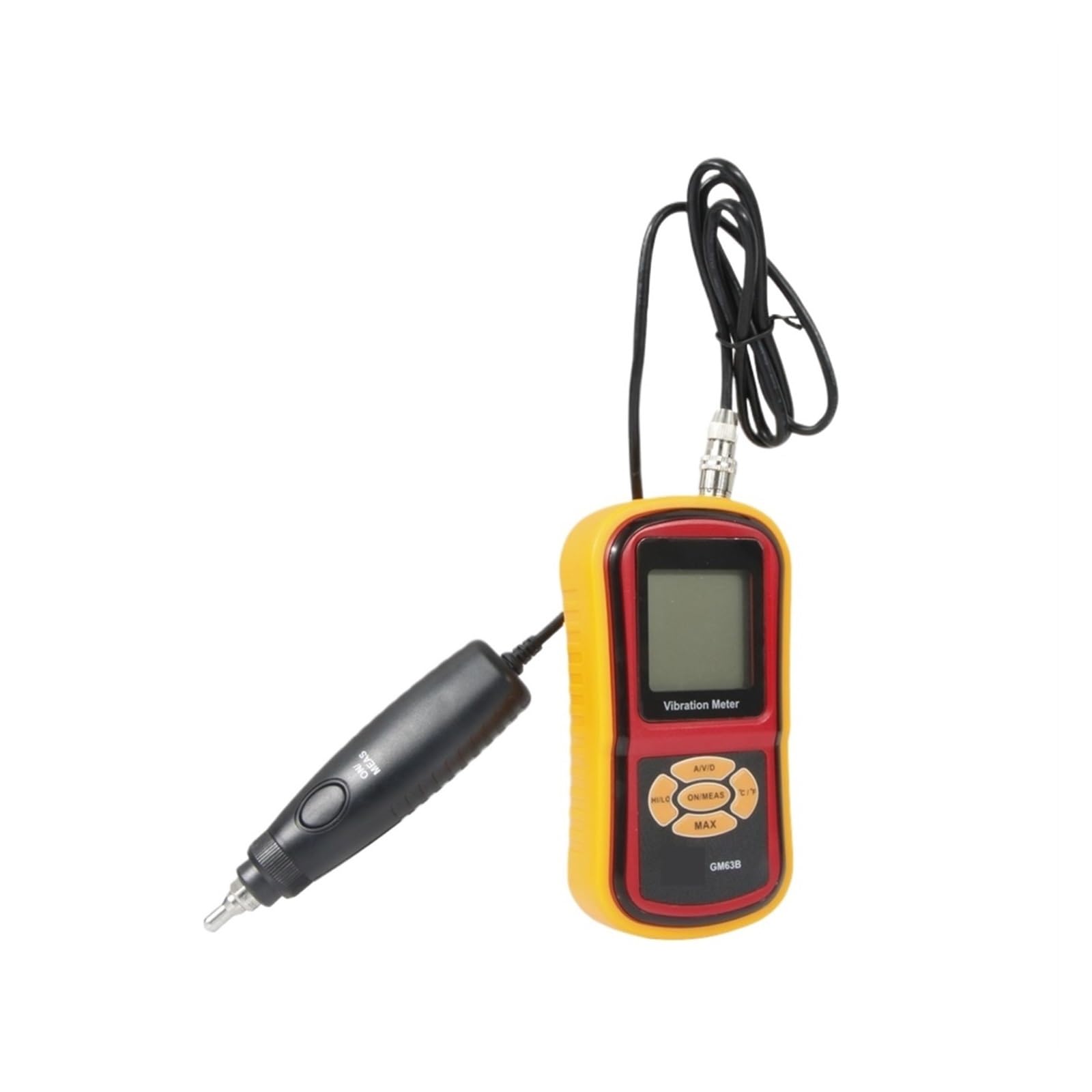 Medidor de vibraciones Medidor de vibración digital Equipo de monitoreo de vibración portátil que muestra visualmente el valor de medición GM63B Medición precisa