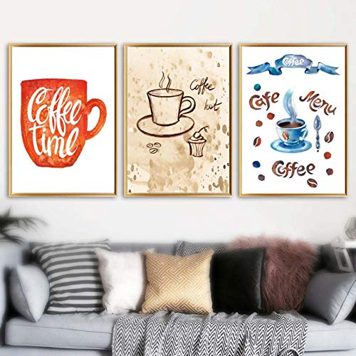 Décoration murale restaurant lot 3 toiles design scandinave pour habiller un mur vide 30x45cm