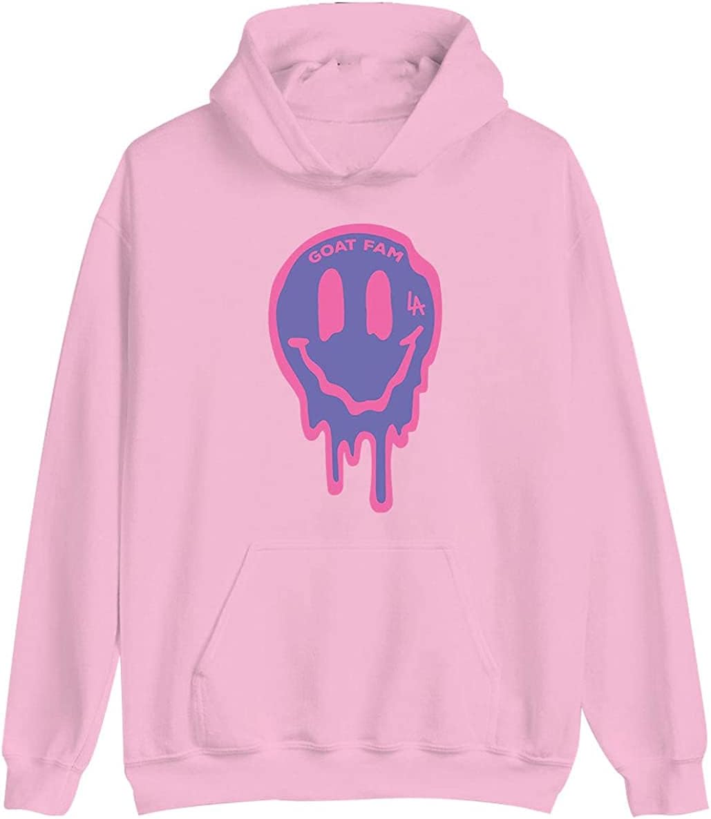 Gavin Magnus Merch Goat Fam Merchandise Clothing for Women and Men Long Sleeve Hoodie Sweatshirt (Pink,M)