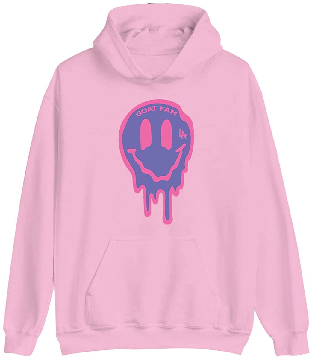 Gavin Magnus Merch Goat Fam Merchandise Clothing for Women and Men Long Sleeve Hoodie Sweatshirt (Pink,M)