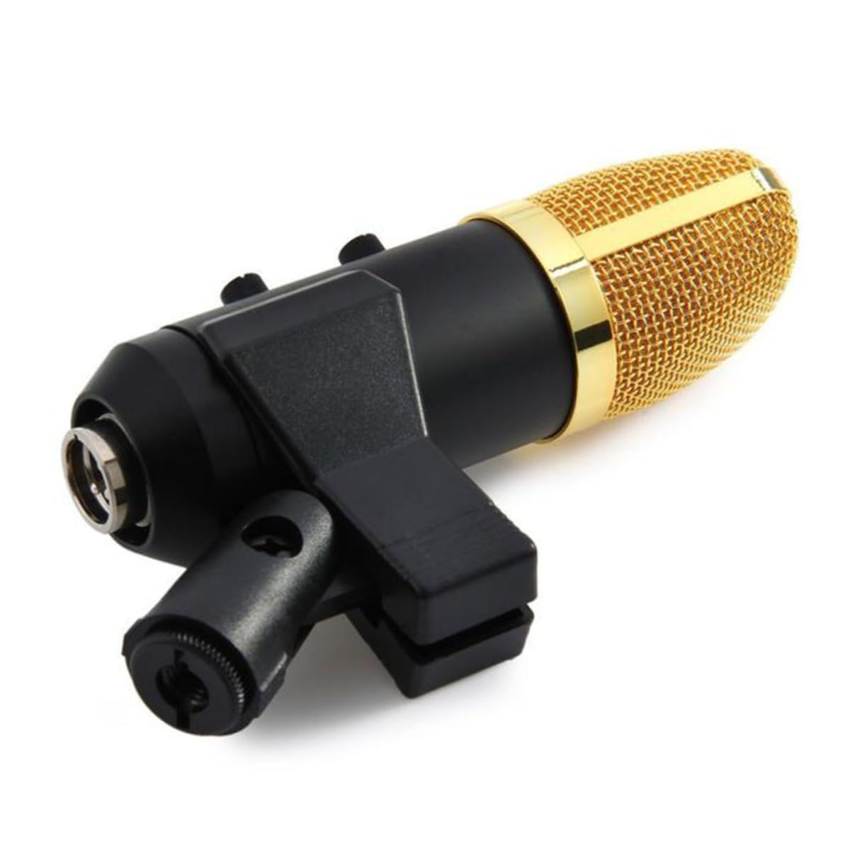 TOYANDONA Ftl USB Kondensator Mikrofon Mit Integriertem Reverb-chip Verstellbarem Ständer Surround-Sound Für Heimstudio Und Schwarz
