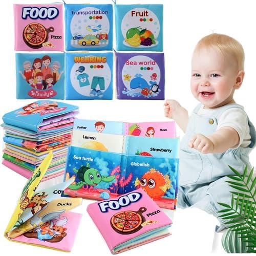 Baby Interactive Educational Books Toys Nontoxic Fabric Soft Cloth
