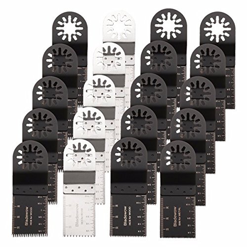 RFElettronica Lot de 20 lames de rechange pour outils oscillants, compatibles avec Fein, Multimaster, Bosch, Makita, Multitool 32 mm