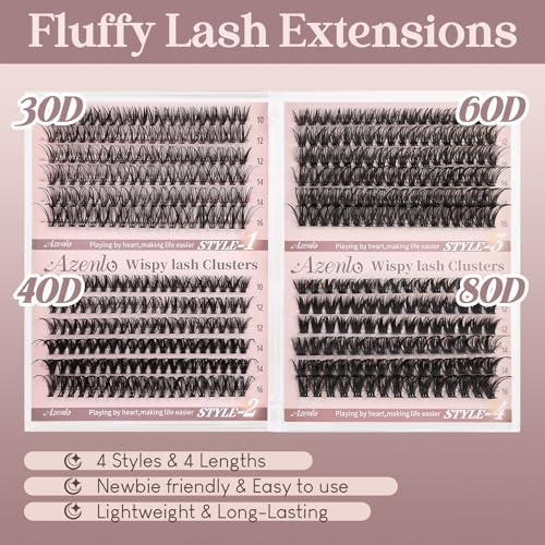 Extensions de cils naturels Azenlo volume modulable 30D 40D 60D 80D