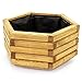Produktbild HolzFee Pflanzkasten Akzent 6K D 60 x H 30 cm Kiefer Hell Holz Pflanzkübel 6-eckig