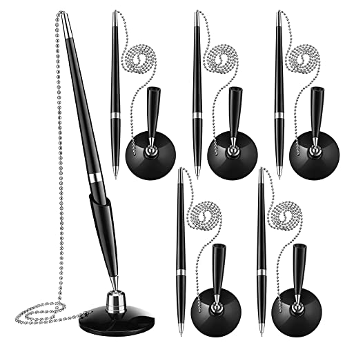 Yopeissn 6 Stück Zählerstifte mit Kette Schwarz