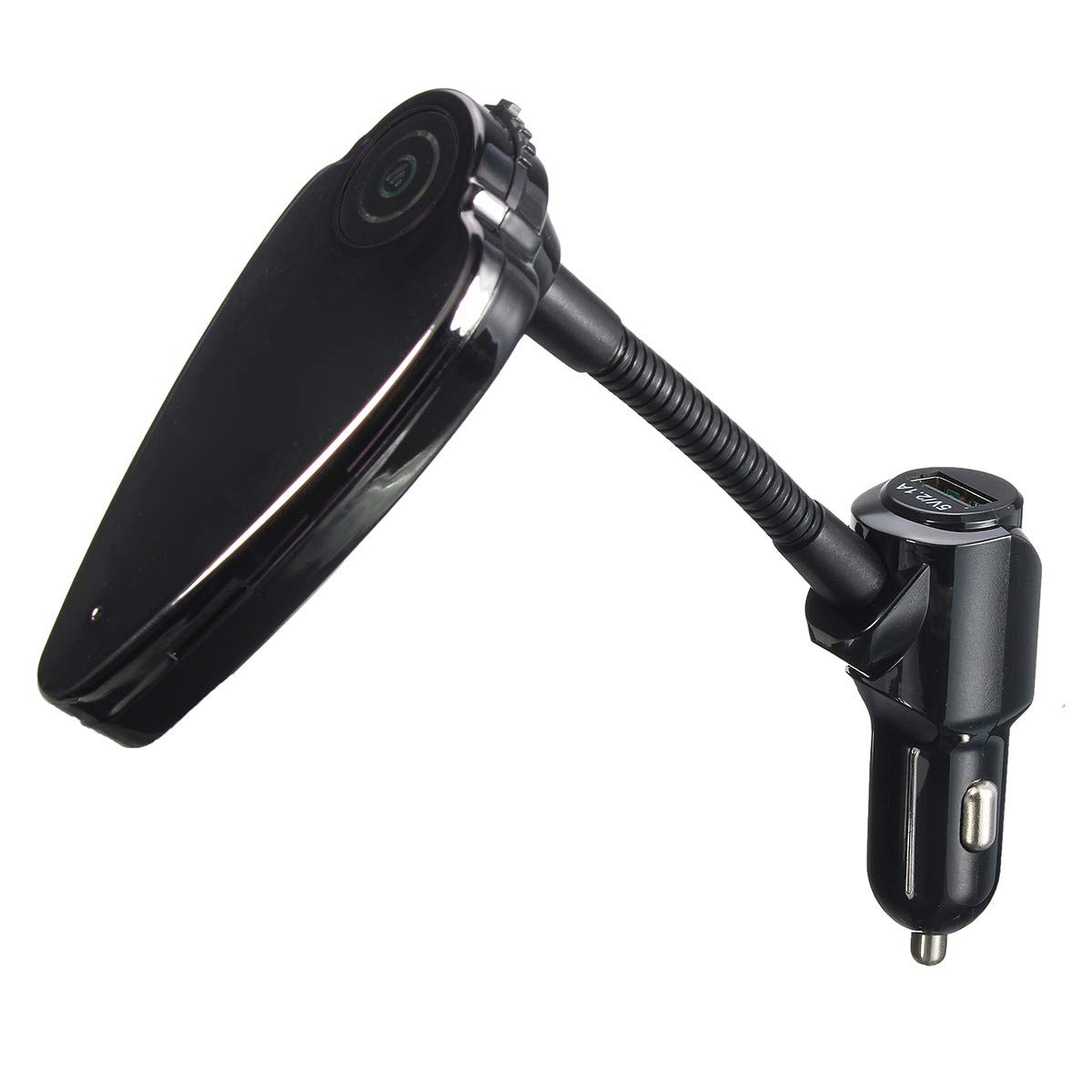 YONGYAO T6 LCD Display Caricabatteria da Auto Trasmettitore Fm Vivavoce Bluetooth Lettore Mp3 Microfono Integrato - Bianca