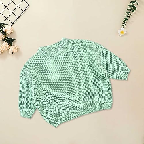 Toddler Girl Sweater Baby Boy Knit Pullovers Long Sleeve Warm Tops Fall Winter Warm Kids Clothes3