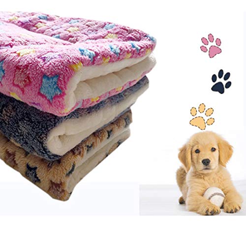 LissomPlume waschbare Sommerhaustiermatte Haustierdecke Hundedecke Katzendecke Tierdecke Hundebett - pink Stern 42*55