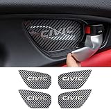  L&U 4Pcs Türinnengriff Zierabdeckung Tür Schüssel Trim-Aufkleber für den 10. Gen Honda Civic 2016-2019,Carbonfiber